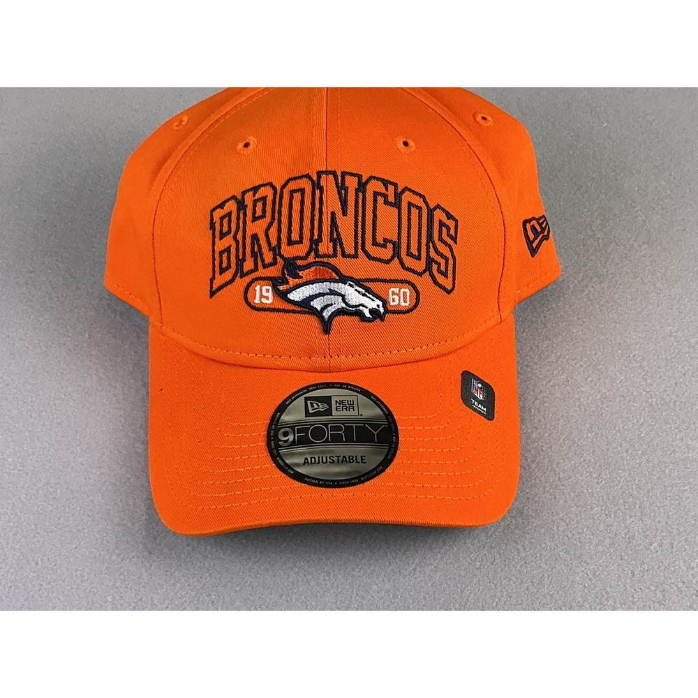 New Era 9FORTY Denver Broncos Orange‎ Adjustable Hat OSFM NFL  Snapback Hat